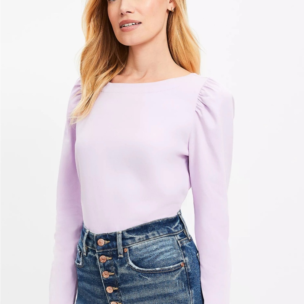 Loft Lavender Long Sleeve Women's Top